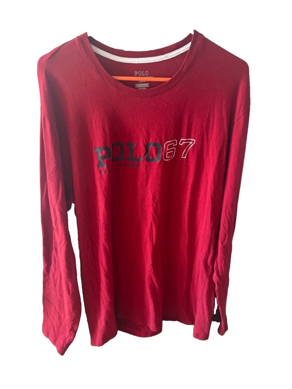 Polo by Ralph Lauren Red 'Polo 67' Long Sleeve Tee